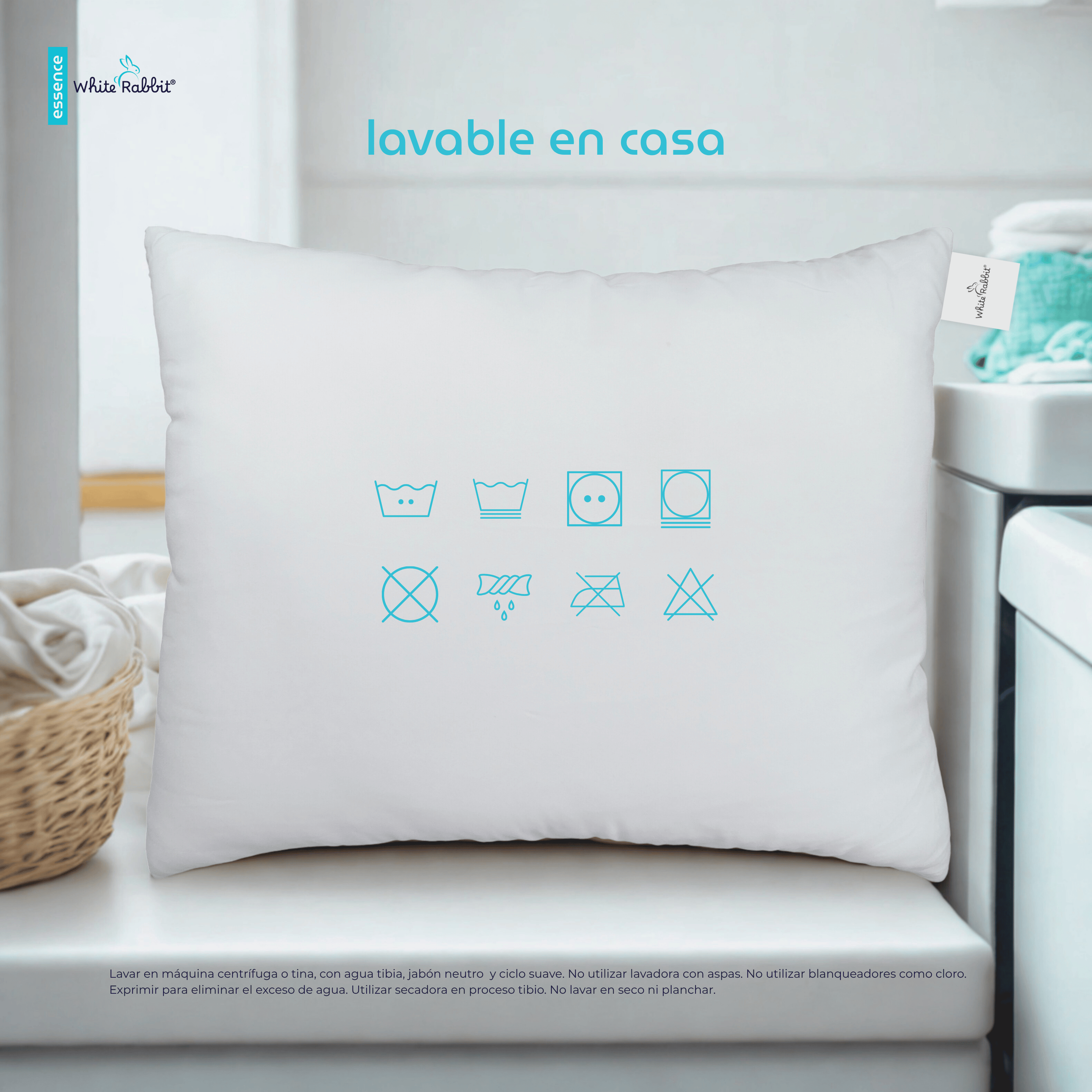 2 PACK ALMOHADA ESSENCE SEMI FIRME ESTANDAR WHITE RABBIT